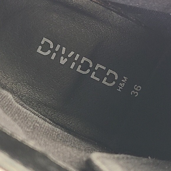 H&M Divided Womens Black Lace Up Boots 5.5 - Picture 15 of 16